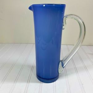 Gorgeous Designs Periwinkle glass pitcher